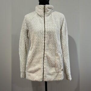 Zeroxposur L Women's Cream Fleece Jacket w Pockets 742